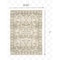 Homeroots 2 x 3 ft. Beige & Ivory Medallion Area Rug 383655 - alternate 2